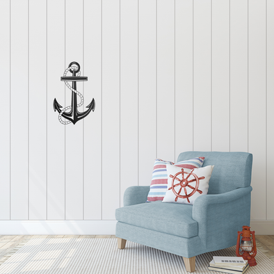 anchor wall art, metal wall art, nautical art 