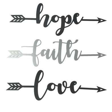 Faith Love and Hope Arrows