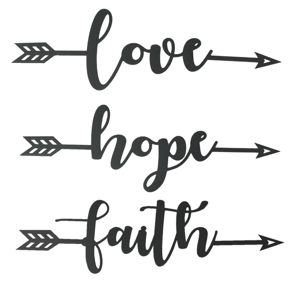 Faith Love and Hope Arrows