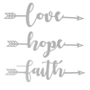Faith Love and Hope Arrows