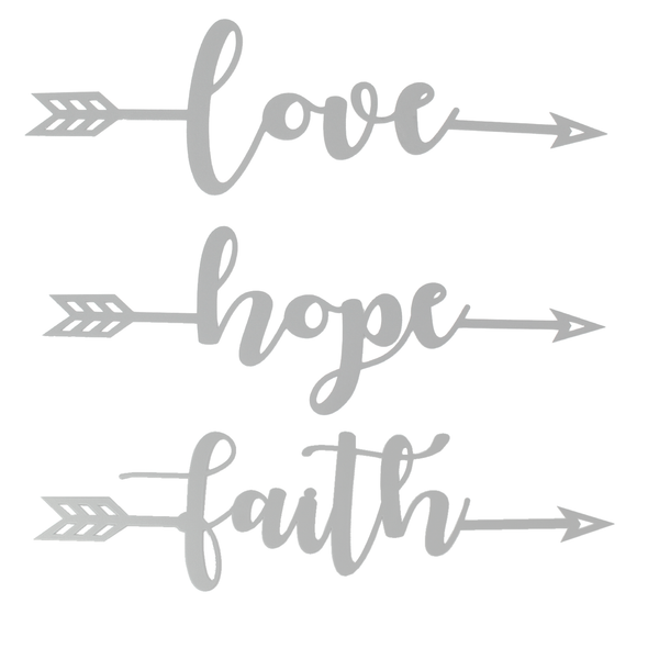 Faith Love and Hope Arrows